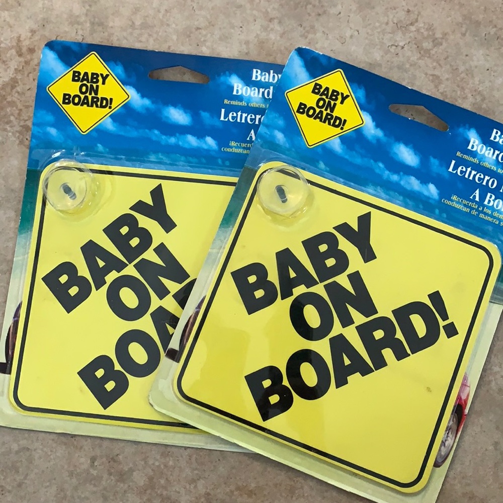 Baby on board sign
